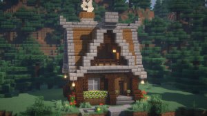 КРАСИВЫЙ СТАРТОВЫЙ ДОМ В МАЙНКРАФТЕ!