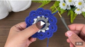 Круглый мотив крючком #всевжизнисвязано #вязаниекрючком