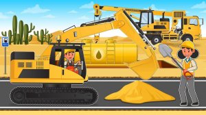 МУЛЬТИК МАШИНКИ ВИДЕО ПРО МАШИНКИ СТРОЯТ ЗАПРАВКУ МУЛЬТФИЛЬМЫ ЦВЕТНЫЕ МАШИНКИ ИГРУШКИ МАШИНКИ