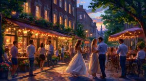 Летний вечер (AI). По улицам Стокгольма.