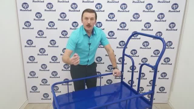 Грузовая платформенная тележка с бортом 170 мм. Бортовые тележки для склада и магазина смотреть онлайн