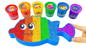 ИГРАЕМ В СЛАЙМЫ ЗАЛИВАЕМ В ФОРМУ РЫБКИ ВИДЕО ДЛЯ ДЕТЕЙ ДЕТСКИЙ КАНАЛ ИГРАЛКИ-ЗАЛИПАЛКИ