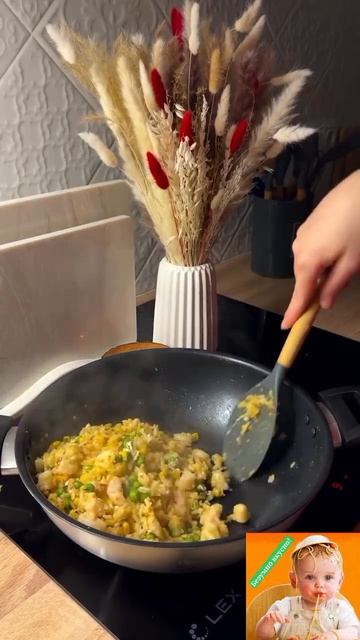 🍚 Жареный рис с креветками