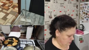 Дела домашние.Уборка. Я её отстирала. Быть оладьям. Общение.