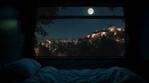 Ночное путешествие на поезде 🚂 Тускло освещенный спальный вагон располагает ко сну