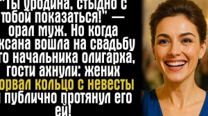 «“Ты уродина, стыдно с тобой показаться!” — орал муж. Но когда Оксана вошла на свадьбу его...