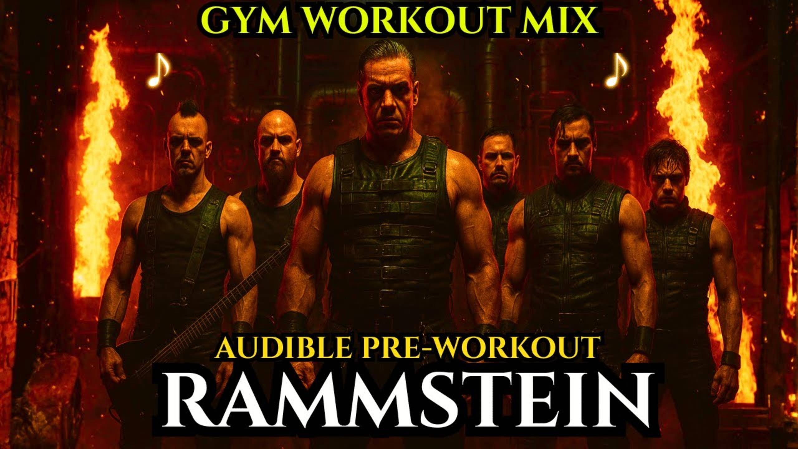Rammstein Inspired Industrial Metal Heavy Gym Workout Mix смотреть онлайн