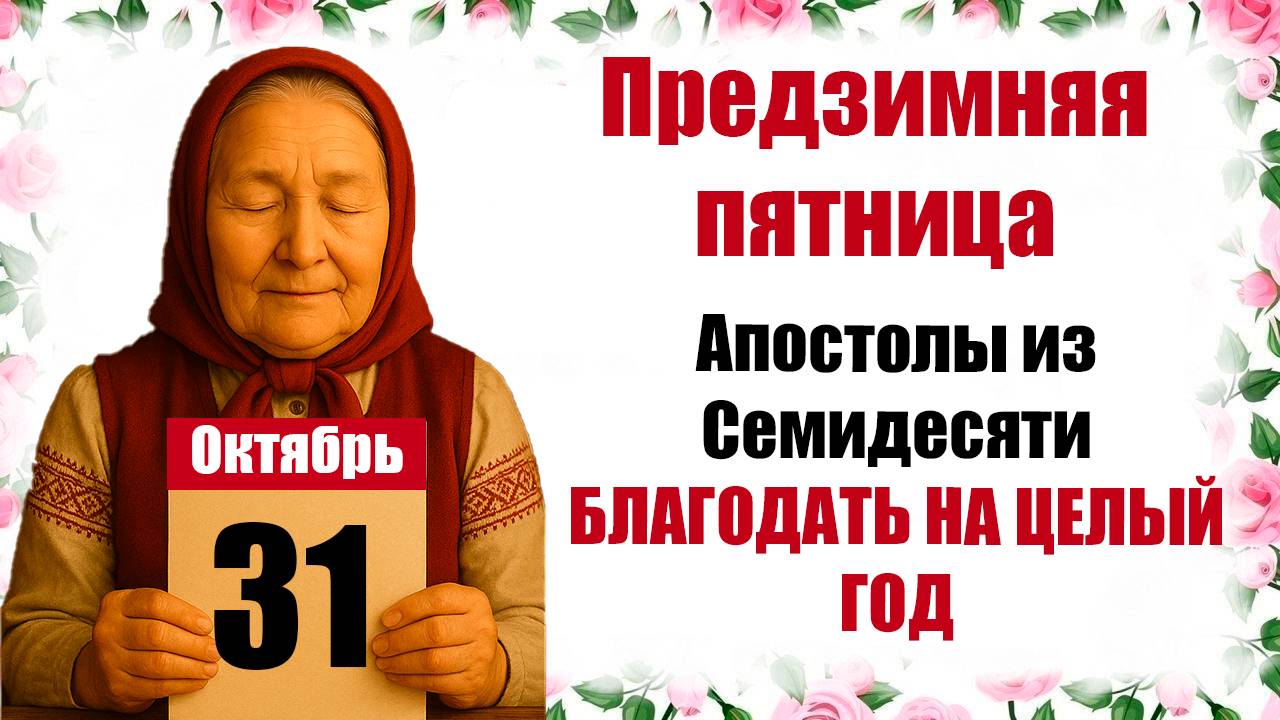 31 октября праздник апостолы из Семидесяти: что нельзя делать, церковный календарь, приметы смотреть онлайн