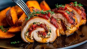 ПРОСТО БОМБА! КУРИНЫЕ РУЛЕТИКИ С НЕОБЫЧНОЙ НАЧИНКОЙ - настолько нежные и мягкие, что тают во рту