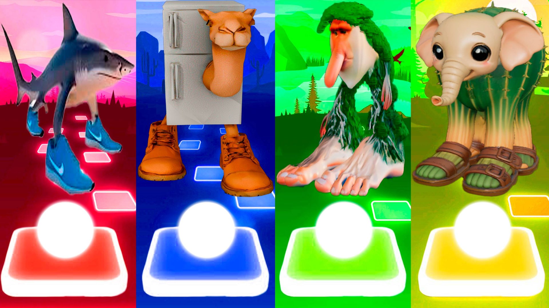 ТРАЛАЛЕРО ТРАЛАЛА 🆚 ФРИГО КАМЕЛО 🆚 БРР БРР ПАТАПИМ 🆚 ЛИРИЛИ ЛАРИЛА | Tiles Hop №261 смотреть онлайн