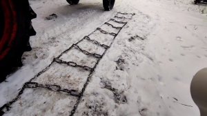 Цепи противоскольжения на т16 т25. Цепи на колеса. .mp4