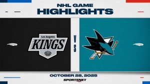 NHL Highlights ｜ Kings vs. Sharks - October 28, 2025