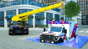 Машине скорой помощи Нужна помощь 🚒 🚔 🚑АВТОМОБИЛИ и МОТОЦИКЛЫ с ГРУЗОВИКОМ-МОНСТРОМ и полицейской