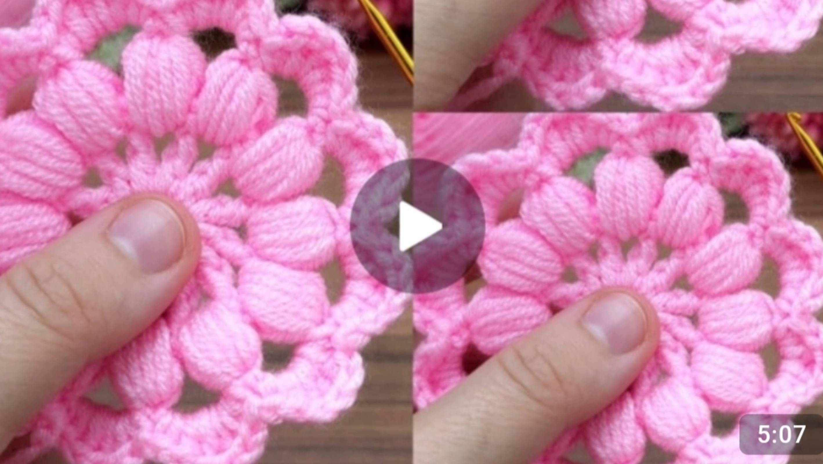 Круглый мотив крючком #всевжизнисвязано #вязаниекрючком смотреть онлайн