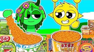 Incredibox Sprunki - Vineria против Simon Convenience Store Food Green Yellow | Mukbang Animation