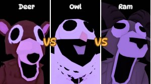 99 ночей в лесу - ОЛЕНЬ ПРОТИВ СОВЫ ПРОТИВ БАРАНА | Jumpscare - Roblox