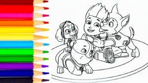 Щенячий патруль раскраска | видео для детей и малышей ❤️ Ютюбик kids