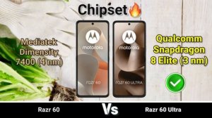 Motorola Razr 60 vs Motorola Razr 60 Ultra