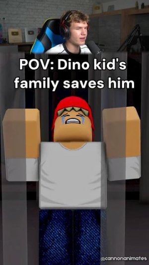 ПОВ: Семья Динокида Спасла Его! 😭 (Roblox) #shorts #шортс #roblox #роблокс #грусть #анимация #прико