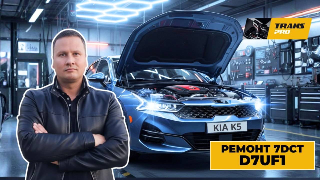 Ремонт АКПП Kia. Ремонт D7UF1 на Kia K5. Ремонт DCT7 на Kia K5. Обзор Kia K5.