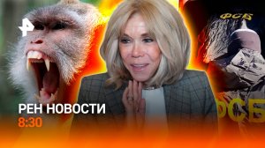 Зарплата на миллионы / Тайна Макрон раскрыта? / Побег зараженных обезьян / РЕН Новости 8:30 29.10