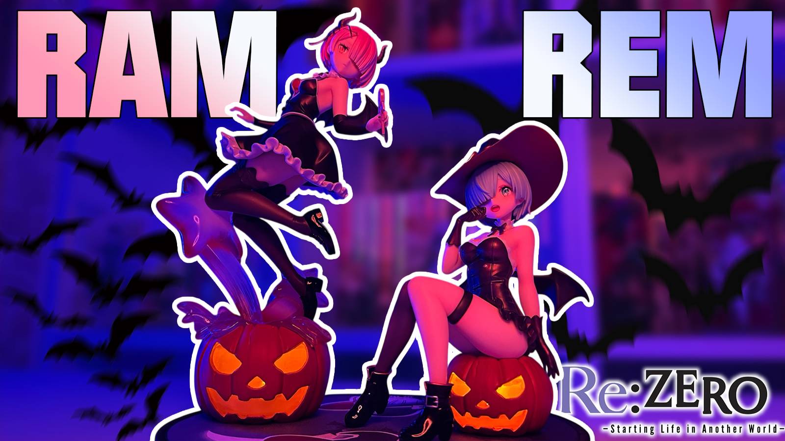 ХЭЛЛОУИНСКИЕ ТЫКОВКИ 🎃 Обзор фигурок Ram и Rem | ReZero