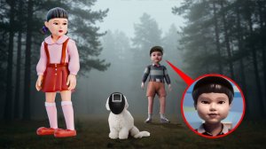 МЫ НАТКНУЛИСЬ НА КУКЛУ ИЗ ИГРЫ В КАЛЬМАРА SQUID GAME… И НА ЕЁ БРАТА В ЛЕСУ