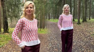 Жаккардовый джемпер «Зигзаги»/ Подробное описание + МК авторского узора 🧶