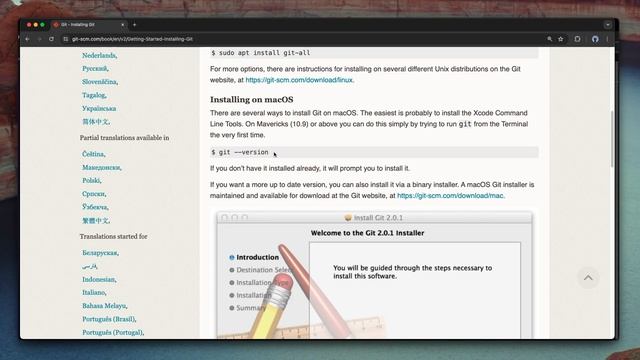 1.3 Installing Git смотреть онлайн