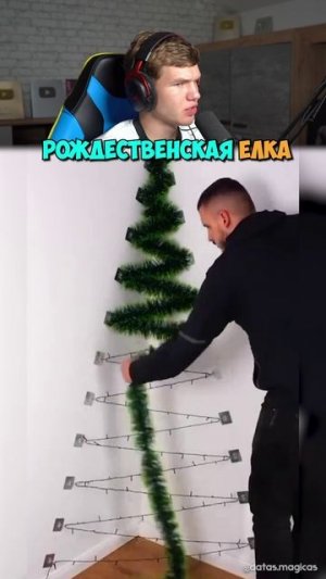 Как Сделать Рождественскую Ёлку? 🎄😳 #shorts #шортс #интересно #челлендж #проверка #новыйгод #lisfo