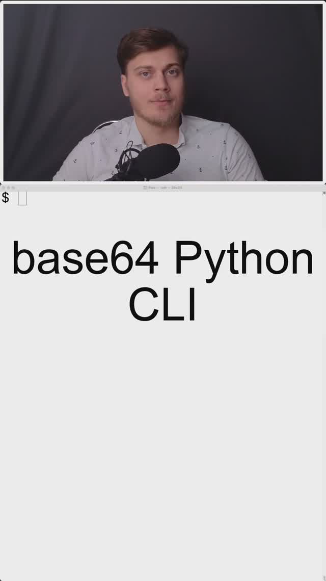 base64 - Python CLI смотреть онлайн