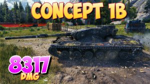 Concept 1B - 3 Фрагов 8.3K Урона • Прогулка по побережью! • Мир Танков