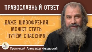 ДАЖЕ ШИЗОФРЕНИЯ МОЖЕТ СТАТЬ ПУТЁМ СПАСЕНИЯ.  Протоиерей Александр Никольский