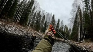 Как мы с братом на дикую таежную речку ходили. На пути наткнулись на избушку.