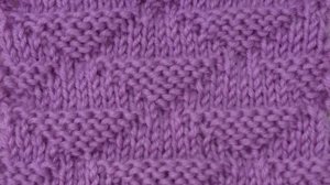 Двухсторонний узор спицами. Треугольники.