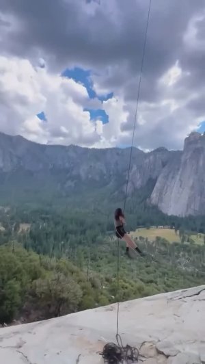 Верёвочные качели Эль-Капитан в национальном парке Йосемити #shorts