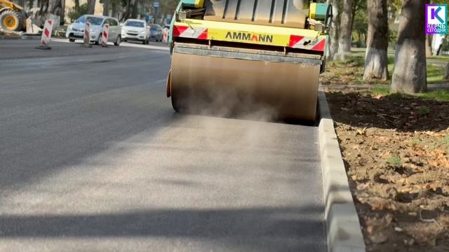 На улице Горького организовано реверсивное движение — работают дорожники смотреть онлайн