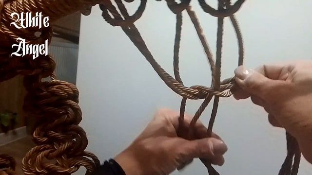 Макраме из искусственного ротанга