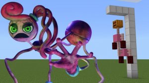 Poppy Playtime Повешенная мамочка с длинными ногами - дополнение для Майнкрафт ПЕ Bedrock