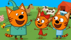 Три Кота 🐱 | Учим Животных | Три Кота Мультик смотреть | Развивающая игра для детей и малышей