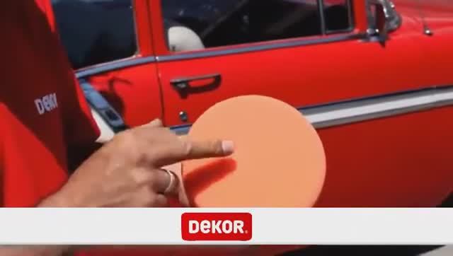 Губка для полировки оранжевая воском на болтах DEKOR смотреть онлайн