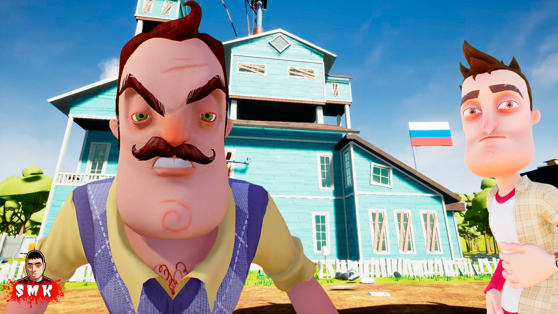 ШОУ ПРИВЕТ СОСЕД!НУ НАЧАЛОСЬ В КОЛХОЗЕ УТРО!ИГРА HELLO NEIGHBOR MOD KIT ПРОХОЖДЕНИЕ RUSSIAN NEIGHBOR смотреть онлайн