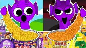 Incredibox Sprunki - Durple Normal vs Horror Versions Convenience Store Food _ Mukbang Animation