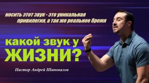 Какой звук у жизни? Носить его - это уникальная привилегия и реальное бремя. Пастор Андрей Шаповалов