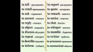 2️⃣0️⃣ Глаголов для описания речи
