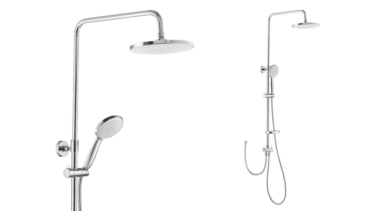 Распаковка семейного душа с нижним подключением и верхним душем диаметром 218 мм Swedbe Calypso 5007