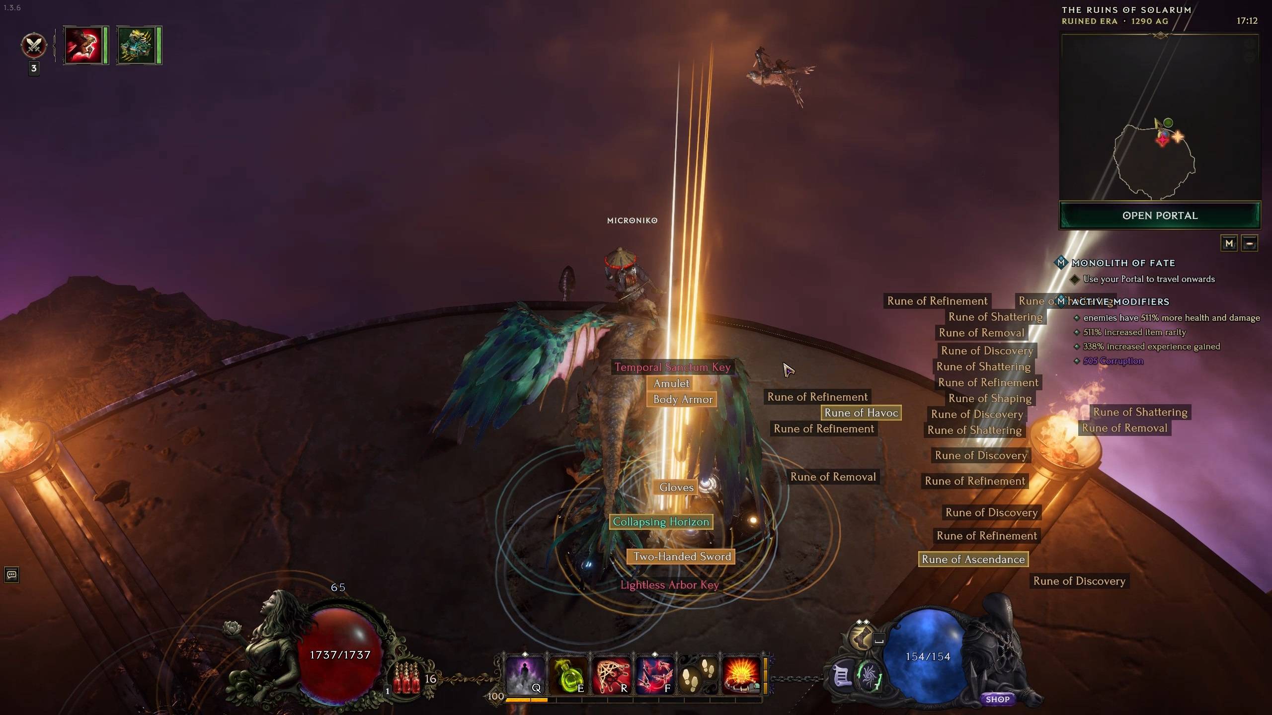 Last Epoch. Фарм рун Havok (хаоса) и Redemption (искупления).