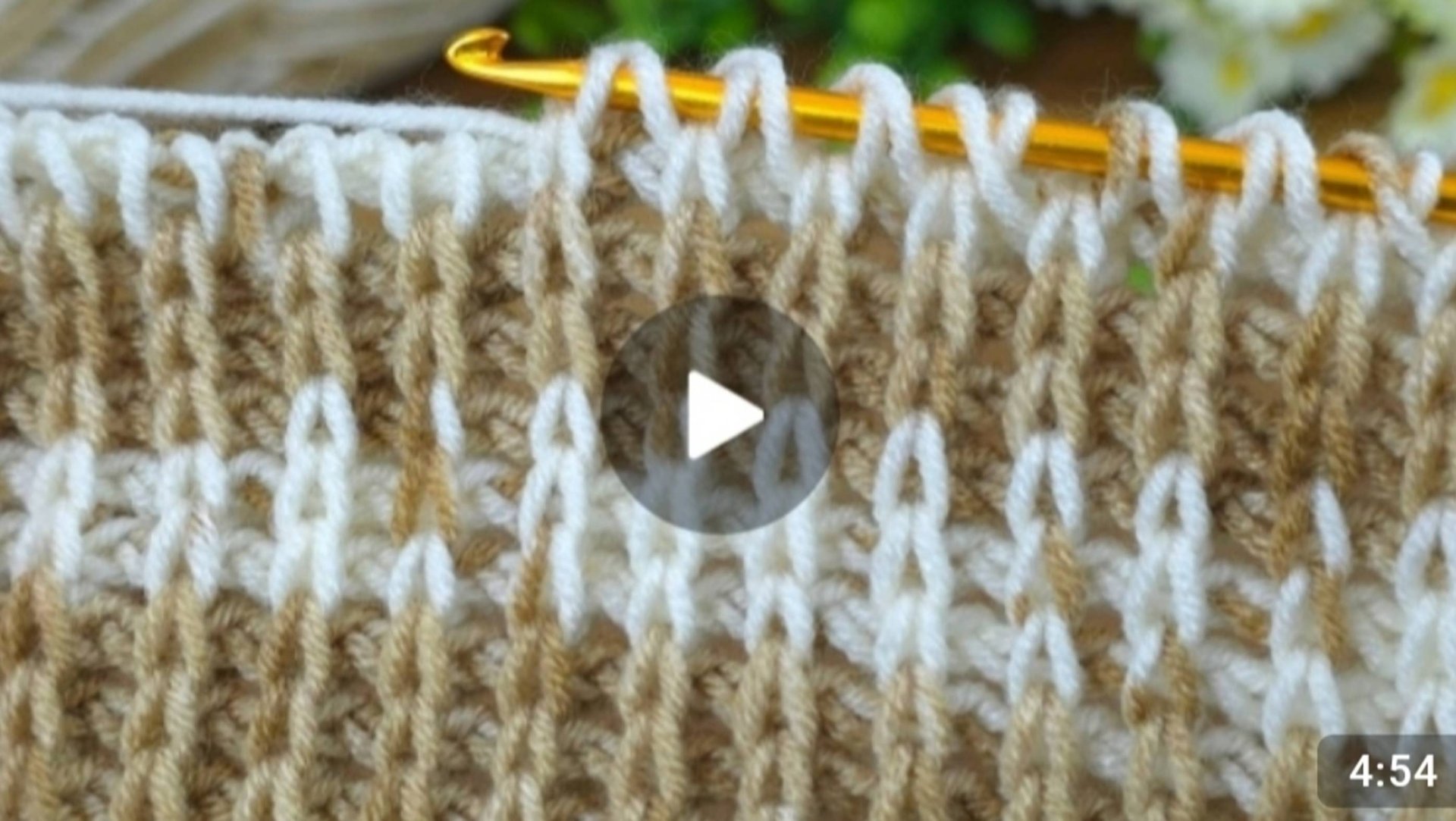 Узор крючком в тунисской технике вязания 🙂 #тунисскоевязание #всевжизнисвязано #вязаниекрючком смотреть онлайн