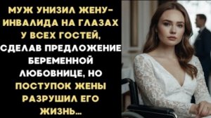 ИСТОРИЯ ИЗ ЖИЗНИ/Муж унизил жену-инвалида на глазах у всех гостей