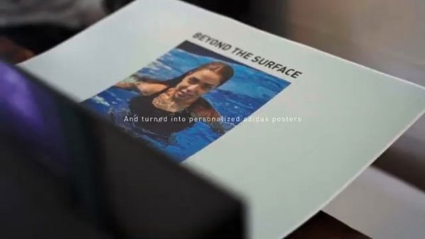 Liquid Billboard (The world's first swimmable billboard) _ adidas